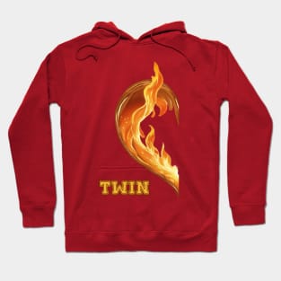 1/2 Heart flame Girls Hoodie